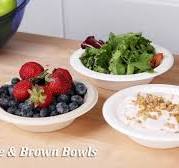150-Pack 32oz Disposable Salad Bowls - Heavy Duty, Compostable, Made From  Sugarcane Fiber, Microwave & Fridge Safe, No Plastic