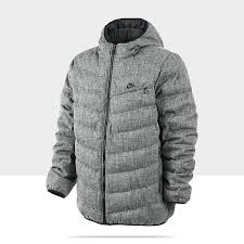 Black And Grey Nike Jacket Nike Cascade Hooded Down Men S Jacket Nike Winter Coats Mens Jackets Jackets