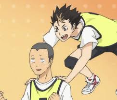 Did i stutter, stupid bitch? Iconic Duo Tanaka Nishinoya Haikyuu Anime Anime Anime Memes Funny