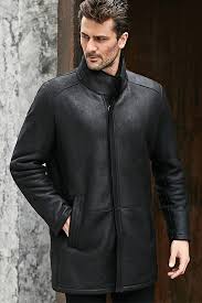 Denny Dora Men S Shearling Jacket Long Coat Men Mens Shearling Jacket Men S Coats And Jackets