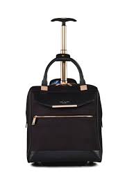 Womens Ted Baker Albany Trolley Bag Black Business Bag Womens Luggage Bags