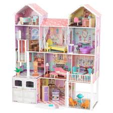 Kidkraft Country Estate Dollhouse With 31 Accessories Included Walmart Com In 2020 Doll House American Girl Doll House Wooden Dollhouse