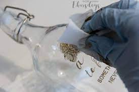 5 7/8 * abrasive etched design is permanent! Coloring Etched Glass Silhouette Tutorial More Than Thursdays