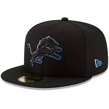 Detroit Lions New Era Color Dim 59fifty Fitted Hat Black Detroit Lions Colors Fitted Hats Hats For Men