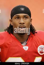 Kansas City Chiefs Tyron Brackenridge (L) and Dimitri Patterson (R) try to  slow St. Louis Rams Marques Hagans in the second quarter at the Edward  Jones in St. Louis