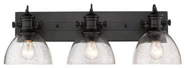 Hines 3 Light Bath Vanity Traditional Bathroom Vanity Lighting By Golden Lighting