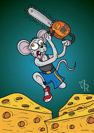 Chainsaw Cheese Mouse Illustration Acr Creative Graphic Designer And Illustrator In Winchester Va Mouse Illustration Custom Cartoons Cartoon Drawings