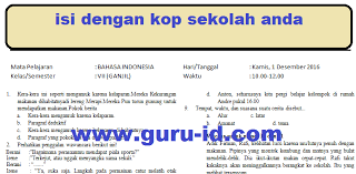 Jun 28, 2020 · contoh soal bahasa indonesia kelas 2 sd. Soal Uas Bahasa Indonesia Kelas 7 Semester 1 2 Kurikulum 2013 Dan Kunci Jawaban Tahun 2018 2019 Info Pendidikan Terbaru