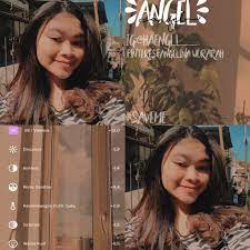 Angel Aesthetic Filter Fotografi Pengeditan Foto Potret Diri