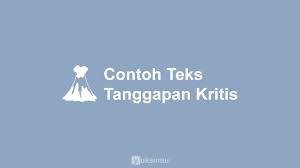 We did not find results for: 3 Contoh Teks Tanggapan Kritis Singkat Beserta Strukturnya