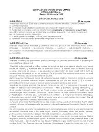 Subiect elaborat în cadrul grupului de lucru al i.s.j. Subiecte Bac Psihologie 2015