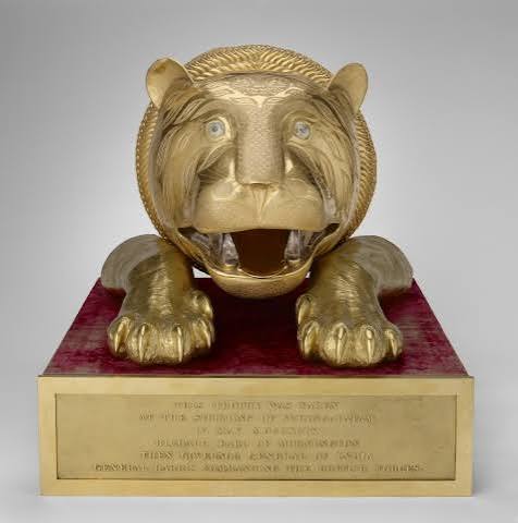 A Principal ornament of the Mysore throne: The Tiger head | The Seringapatam Times