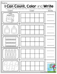 Count Color In The Ten Frame And Write The Number Tons Of Back To School Printables Teaching Math Math Lessons Education Math
