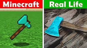 Keep an eye out for hidden easter eggs and secrets. Minecraft Diamond Axe In Real Life Minecraft Vs Real Life Animation Challenge Youtube