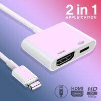 For Apple Iphone Connect To Hdmi Tv Av Adapter For Ipad Mini 5 Air 3 To Apple Tv Ebay