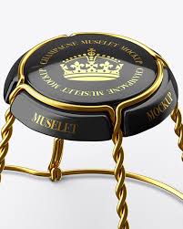 Download Glossy Champagne Muselet Mockup In Packaging Mockups On Yellow Images Object Mockups PSD Mockup Templates