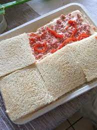 Sandwichon De Jamon Y Queso Pastel Salado De Verano Sandwichon Receta Sandwichon Jamon Y Queso