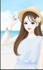 Beach Day Cartoon Girl Images Cute Cartoon Girl Girl Cartoon