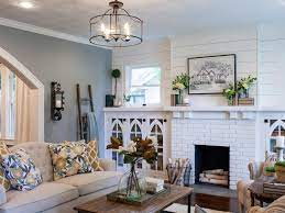 Joanna made the home feel cozy with rustic furniture and decor. Fixer Upper Brick Cottage For Baylor Grads Home Living Room Fixer Upper House Brick Cottage