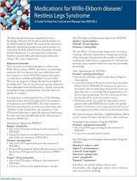 Willis Ekbom Disease Foundation Restless Leg Syndrome Restless Legs Syndrome