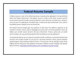 The country's central bank is the federal reserve bank, which came into existence after the passage of. Federal Resume Sample Pdf