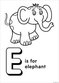 Often times, my preschooler comes with me. Letter E Is For Elephant 2 Coloring Pages Alphabet Coloring Pages Free Printable Coloring Pages Online