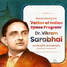Humble tribute to the visionary architect of India's space program, Padma  Vibhushan Dr. Vikram Sarabhai Ji,