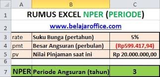 Kali ini akan memberikan penjelasan yang masih mencak. Rumus Excel Financial Pmt Nper Rate Belajar Office