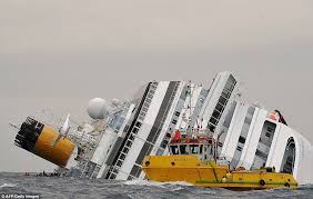 sunken cruise ship, costa concordia