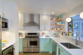 Are you all ready to talk about some kitchen cabinet ideas? 75 Beautiful Kitchen With Turquoise Cabinets Pictures Ideas May 2021 Houzz