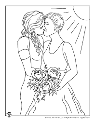I'll try to list as many pride colors as i can think of. Pride Lesbian Wedding Free Coloring Page Woo Jr Kids Activities