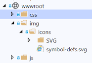 Icomoon, open-iconic SVG icons not displaying in the blazor page ...