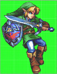 Link pixel art sprite study. Link Sprite Recolored Link Pixel Art Pixel Art Grid Link Sprite