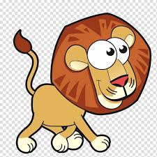 Black and white line art happy cartoon lion sitting and smiling (eps #24871). Lion Cartoon Animals Card Cute Cartoon Lion Transparent Background Png Clipart Hiclipart