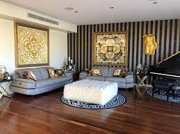 Steyfi sofagarnitur 03 wohnzimmer set sitzgarnitur sofagarnitur sofa set. A Versace Design Look Given To This Living Space Mediterran Wohnzimmer Gold Coast Tweed Von Beautiful Walls Houzz