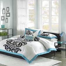 Black And Teal Comforter Set Black And Turquoise Bedroom Modern Comforter Sets Comforter Sets Duvet Cover Sets
