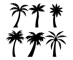 Palm Tree Silhouette Eps Svg File Free Graphics Uihere