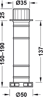 Das rollrost und der mittelsteg mit stützfuß ist bereits im lieferumfang des bettgestelles enthalten. Stutzfuss Kunststoff Weiss Hafele