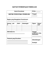 Contoh Formulir Surat Order Pembelian Nusagates