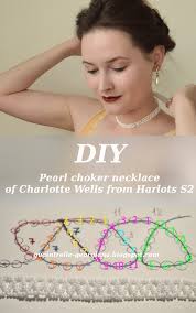 Diy Pearl Choker Necklace Of Charlotte Wells From Harlots On Hulu Season 2 Pearls Diy Pearl Choker Chokers