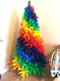 Rainbow christmas trees were originally a talking point last year, with argos's offering argos home rainbow christmas tree 5ft, £35, argos. A Rainbow Christmas Tree Is The Campy Centerpiece Your Holiday Needs