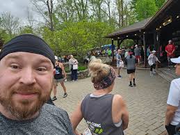 This is the 4th year I did the Fayetteville Rim to Rim 10k. My foot is  still not the best so I left my ego and just walked it briskly. I love