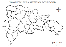 Ubicación de las provincias dominicana. Mapas De Republica Dominicana Para Colorear