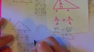 Similar Right Triangles Kutasoftware Part 1 Of 2 Youtube