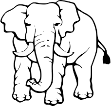 Elephant Clipart Black And White Google Search Elephant Clip Art Elephant Coloring Page Animal Coloring Pages
