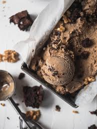 Espresso Fudge Brownie Ice Cream Catherine Zhang Recipe Brownie Ice Cream Fudge Ice Cream Recipes Ice Cream