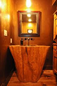 Gorgeous Tree Trunk Sink Log Home Log Home Bathrooms Log Home Designs Rustic Bathroom Sinks