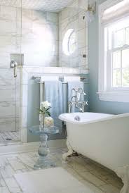I also love this freestanding vanity with the beveled glass mirror and art deco style sconces. Beautiful Bathroom Ideas The Cottage Market