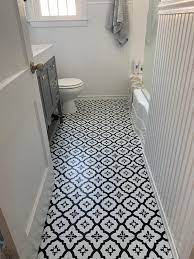 Floorpops Fp2480 Comet Peel Stick Tiles Floor Decal Black Amazon Com Basement Bathroom Remodeling Small Bathroom Makeover Peel And Stick Floor