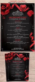 Valentine S Day Psd Menu Valentine S Menu Ideas Valentine S Day Menu Ideas Restaurant Menu Card